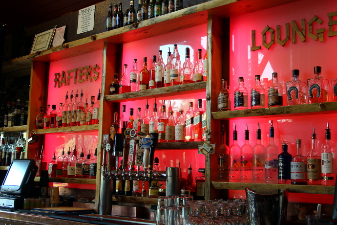 Rafters Restaurant is an old school sports bar combined with